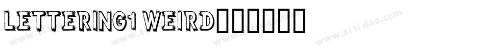 Lettering1 Weird字体转换